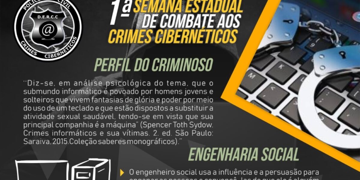 Polícia Civil comemora a 1ª Semana Estadual de Combate aos Crimes Cibernéticos