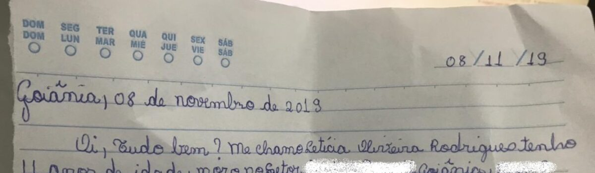 Criança faz visita à Depai Goiânia para conhecer o trabalho da Polícia Civil
