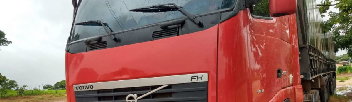 Caminhão roubado no Tocantins é recuperado em Uruana