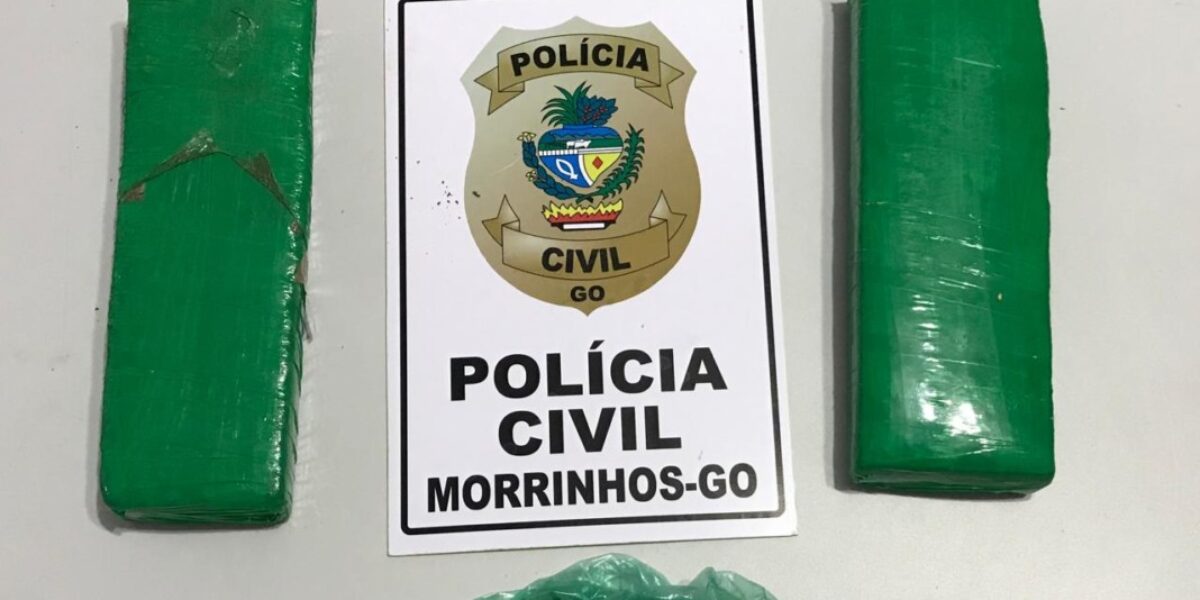 Polícia Civil realiza primeira apreensão de drogas do ano em Morrinhos