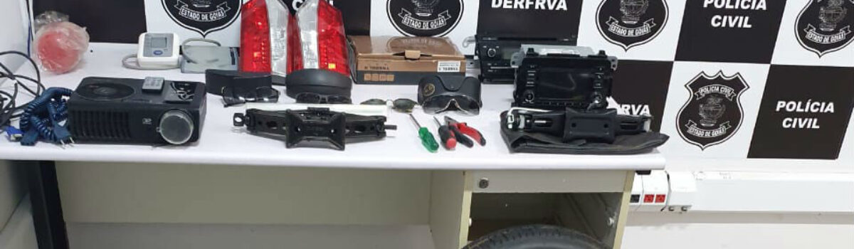 DERFRVA prende um dos maiores furtadores de estepes e acessórios automotivos de Goiânia