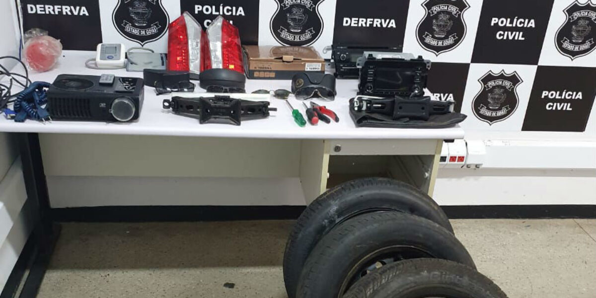 DERFRVA prende um dos maiores furtadores de estepes e acessórios automotivos de Goiânia