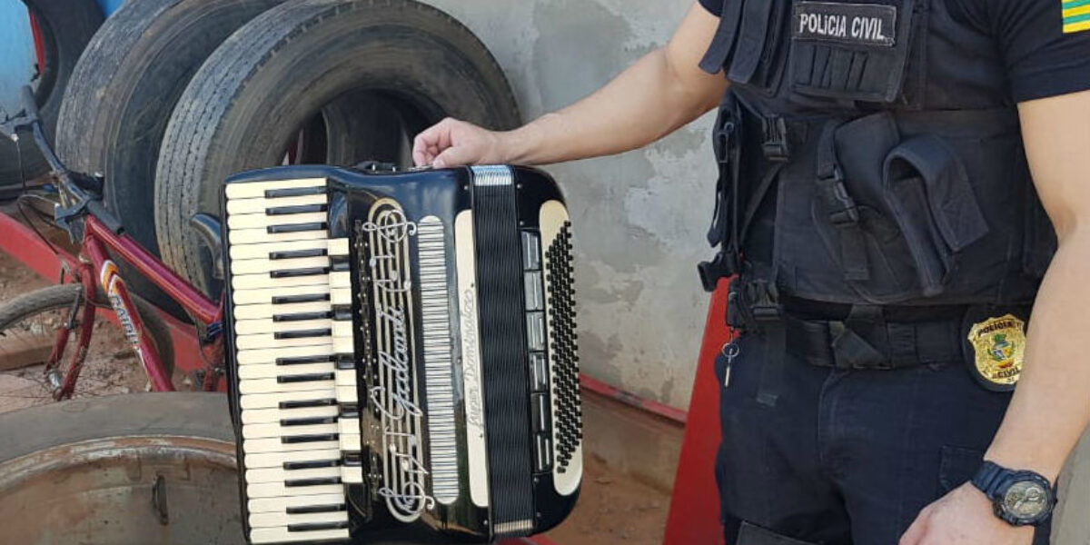 Gepatri de Formosa prende suspeitos de latrocínio; autores subtraíram uma sanfona avaliada em R$ 25 mil reais