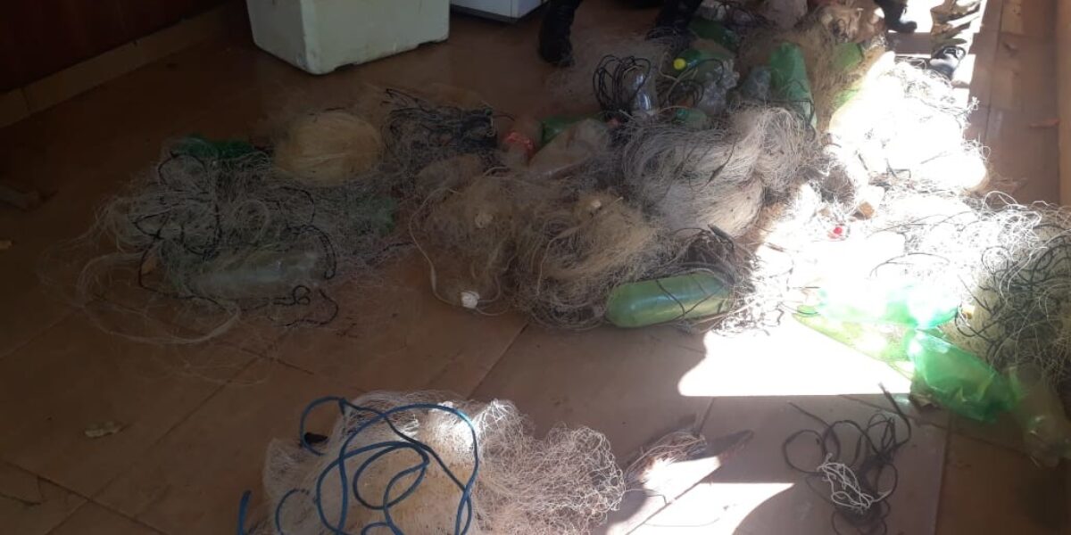 Operação Predador apreende objetos usados na pesca predatória em Orizona