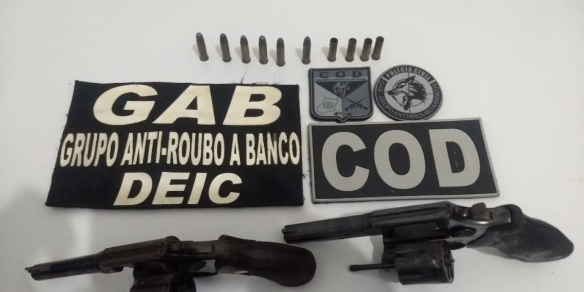 GAB/Deic e PMGO desarticulam associação criminosa que planejava assaltos em São Miguel do Araguaia