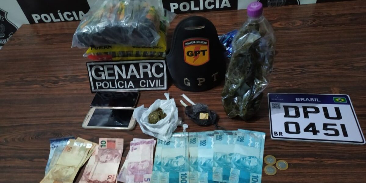 Preso do semiaberto que usava tornozeleira eletrônica é preso por tráfico em Niquelândia