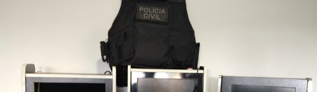 Equipes da Polícia Civil em Valparaíso já apreenderam 9 caça-níqueis em operação nesta semana