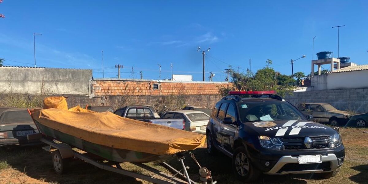 Polícia Civil recupera lancha de R$ 14 mil furtada em Vila Boa