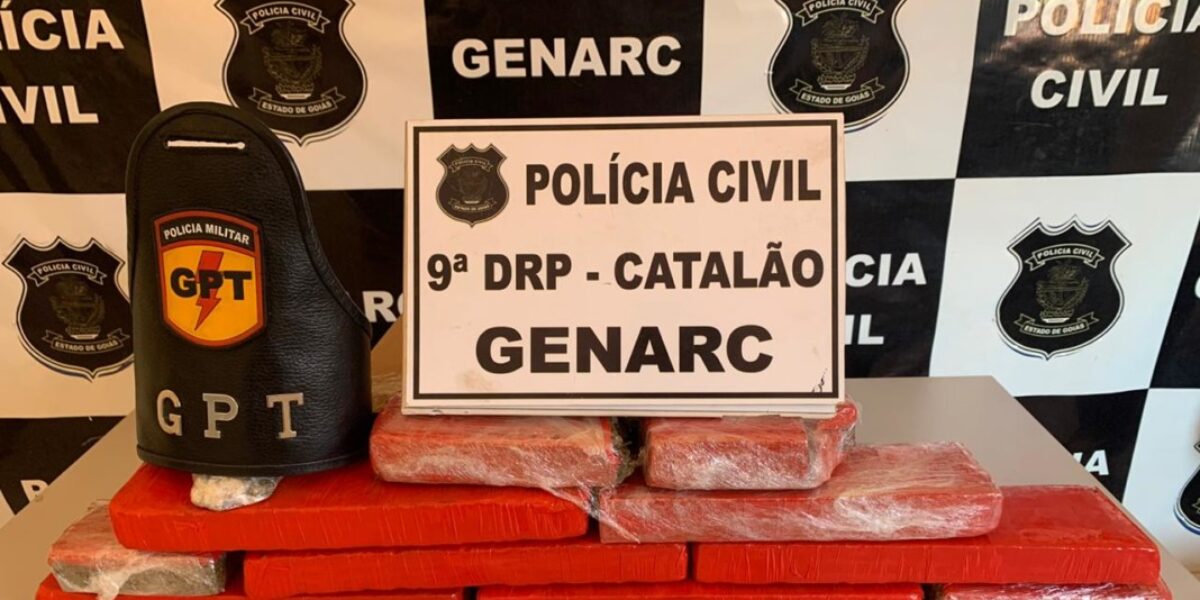 Polícias Civil, Militar e PRF prendem suspeito de tráfico em flagrante, em Catalão