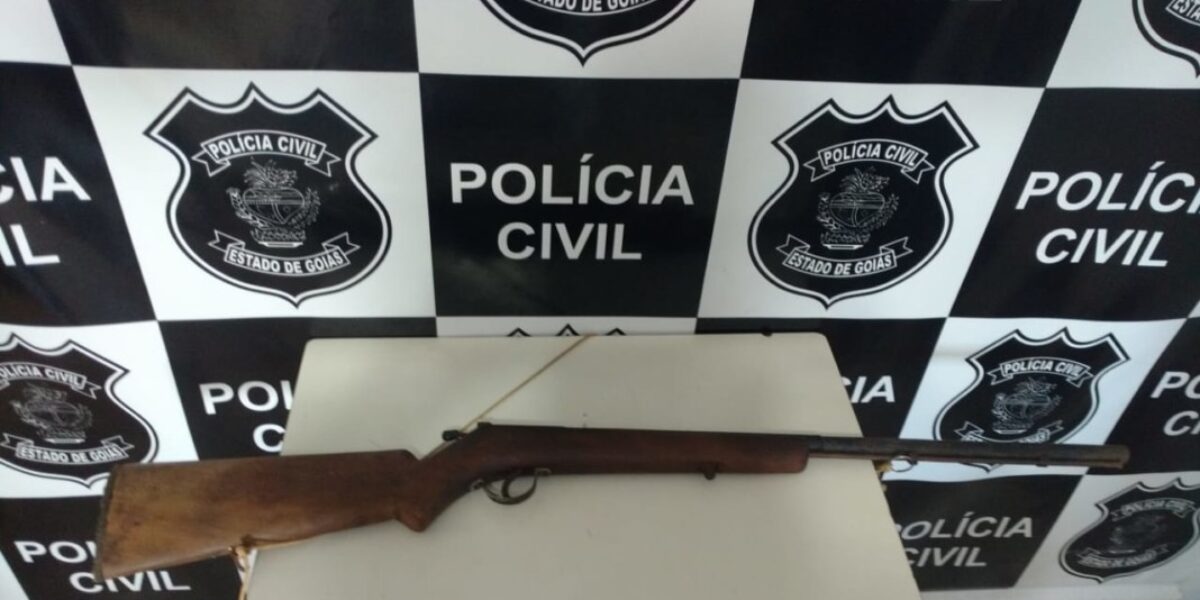 Homem é preso por posse de arma em Goianápolis; ele também é suspeito de estupro de vulnerável
