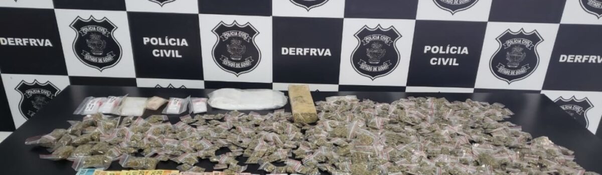 Polícia Civil prende casal que escondia droga no quintal