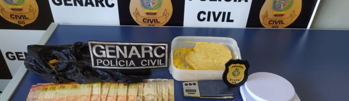 Suspeito de tráfico é preso em Niquelândia; casa era alugada para refino de drogas