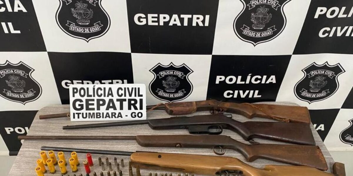 Gepatri prende suspeito de posse irregular de armas