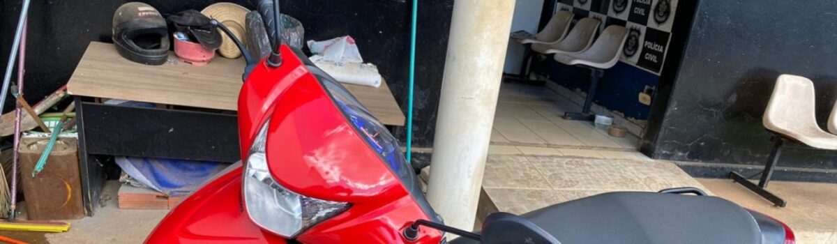 Polícia Civil recupera motocicleta furtada em Uruaçu