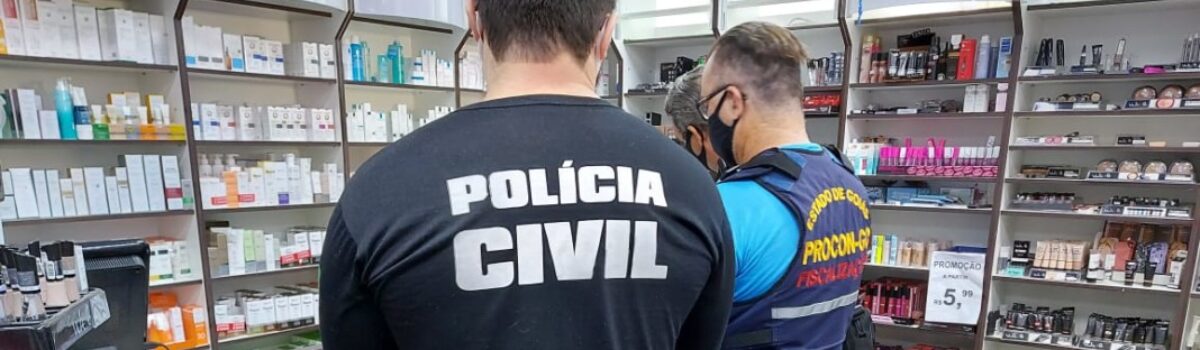 Polícia Civil apreende produtos vencidos em drogaria de Aparecida de Goiânia