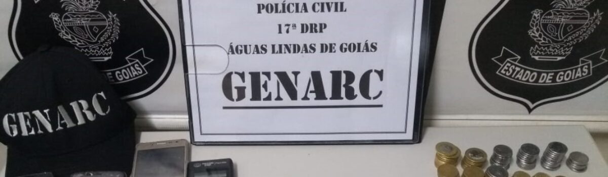 Polícia Civil prende investigado por tráfico em Águas Lindas
