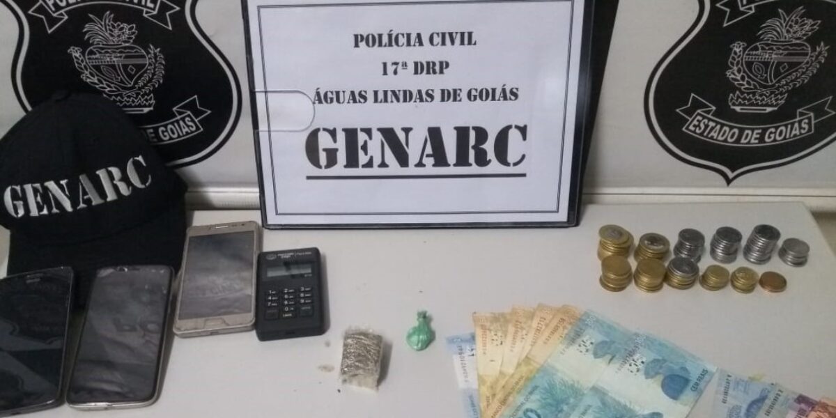Polícia Civil prende investigado por tráfico em Águas Lindas