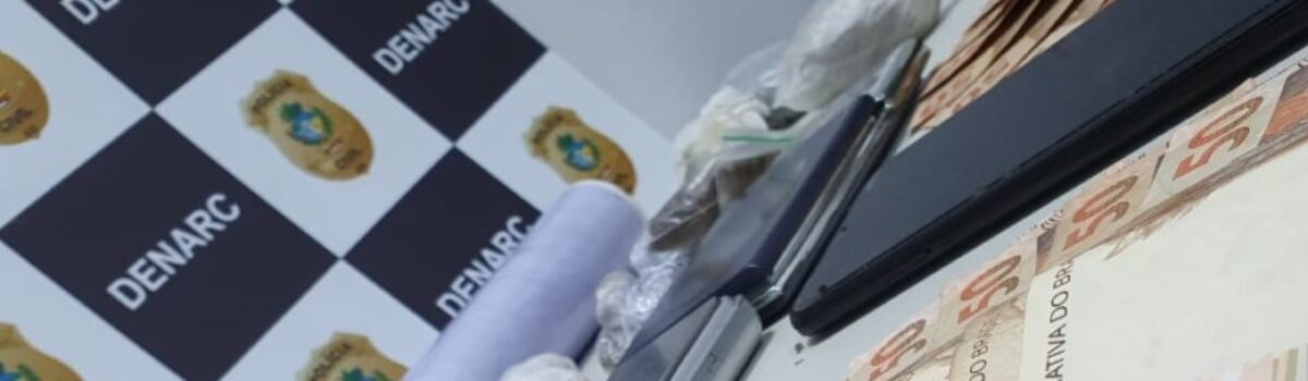 Denarc prende suspeito de tráfico de drogas no Jd. Maria Inês, Aparecida