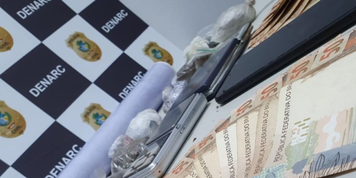 Denarc prende suspeito de tráfico de drogas no Jd. Maria Inês, Aparecida