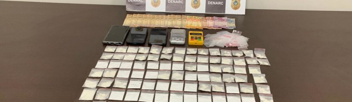 Denarc prende dois suspeitos de utilizar aplicativo de transporte particular para tráfico de drogas