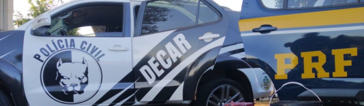 Operação Fim de Pista, da Decar e PRF, apreende 50 kg de maconha, carregadores de pistola e munições