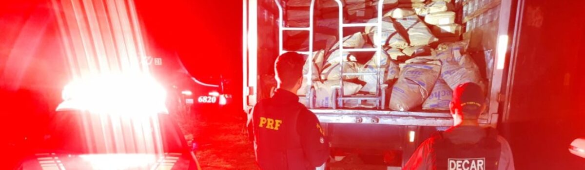 Operação Piratas do Volante: Decar e PRF recuperam carga avalia em R$ 600 mil e prendem seis pessoas