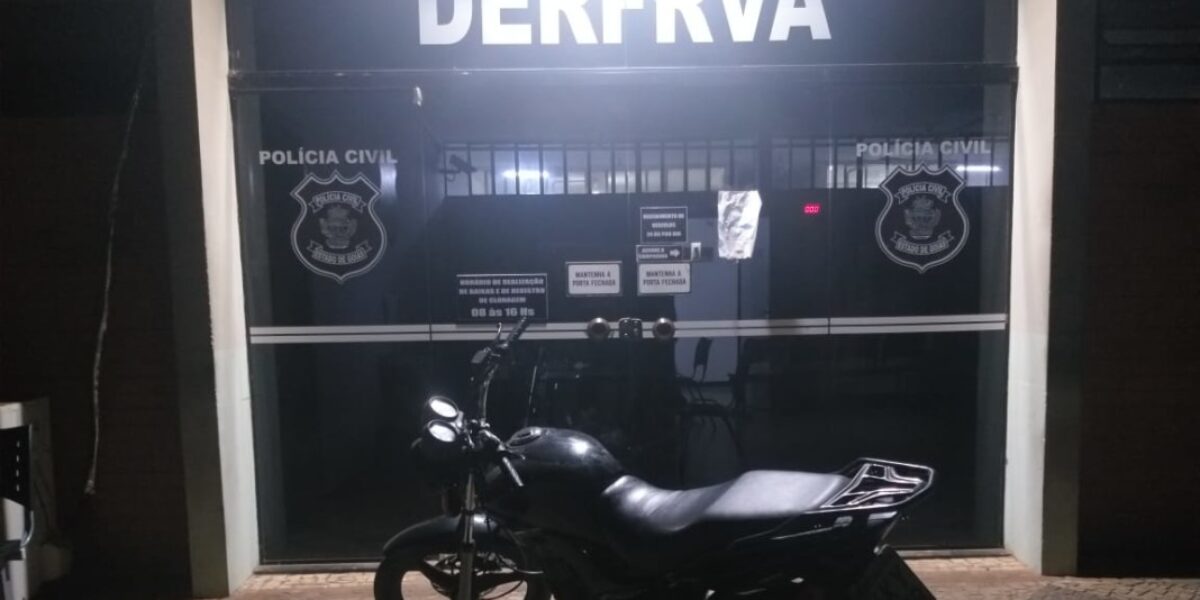 DERFRVA prende suspeito de receptação de motocicleta em Aparecida de Goiânia
