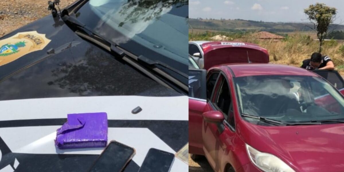 Casal é preso suspeito de tráfico em Águas Lindas; drogas foram encontradas em veículo