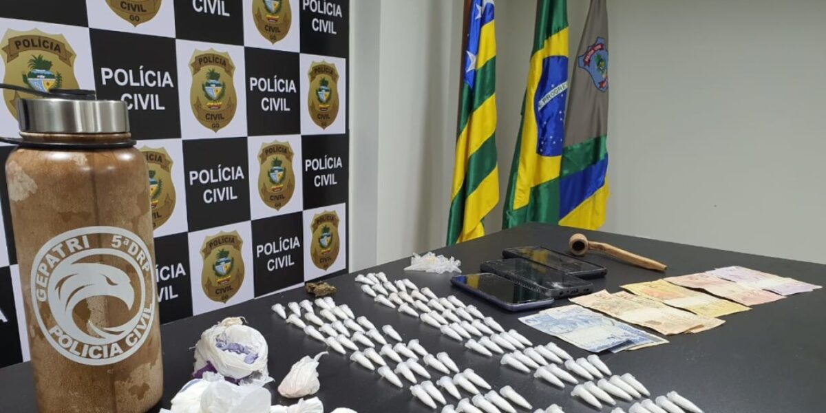 Polícia Civil faz operação e prende em flagrante três suspeito de tráfico de drogas em Luziânia