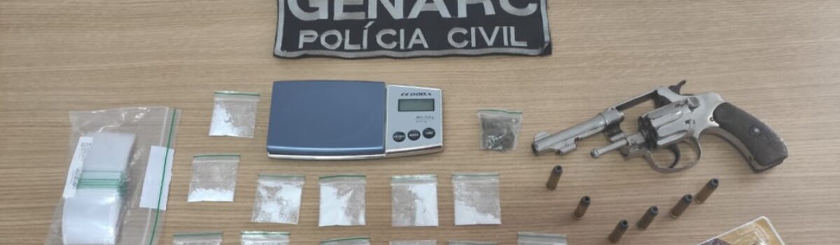 Polícia Civil prende suspeito de tráfico no Jd. Tiradentes, Aparecida