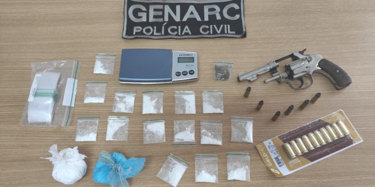 Polícia Civil prende suspeito de tráfico no Jd. Tiradentes, Aparecida