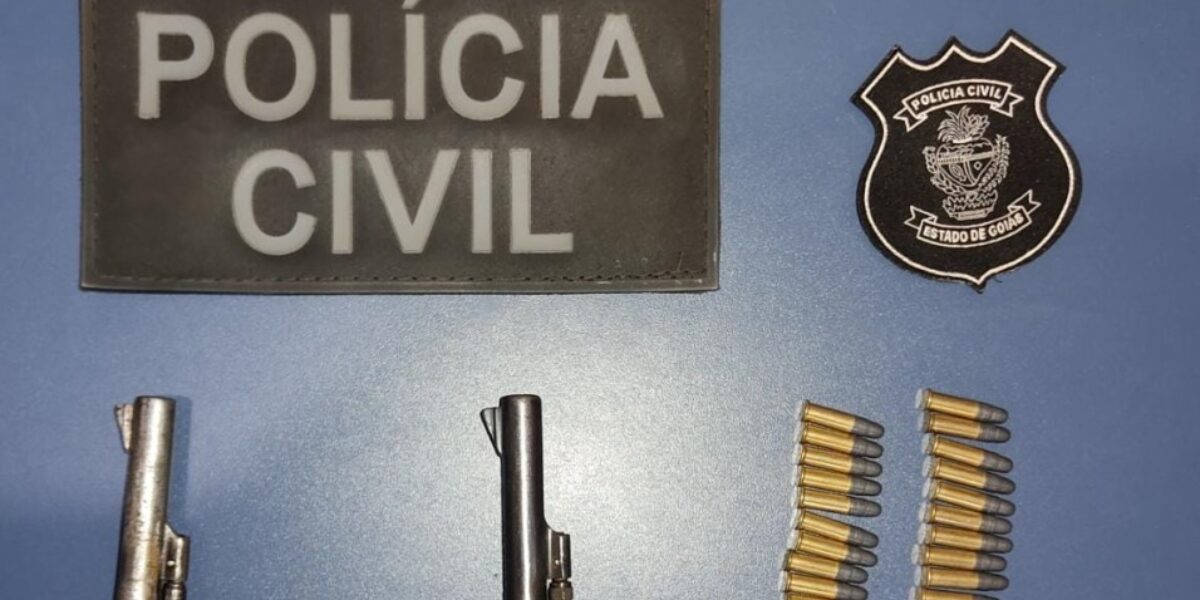 Polícia Civil apreende armas usadas em tentativa de homicídio em Caiapônia