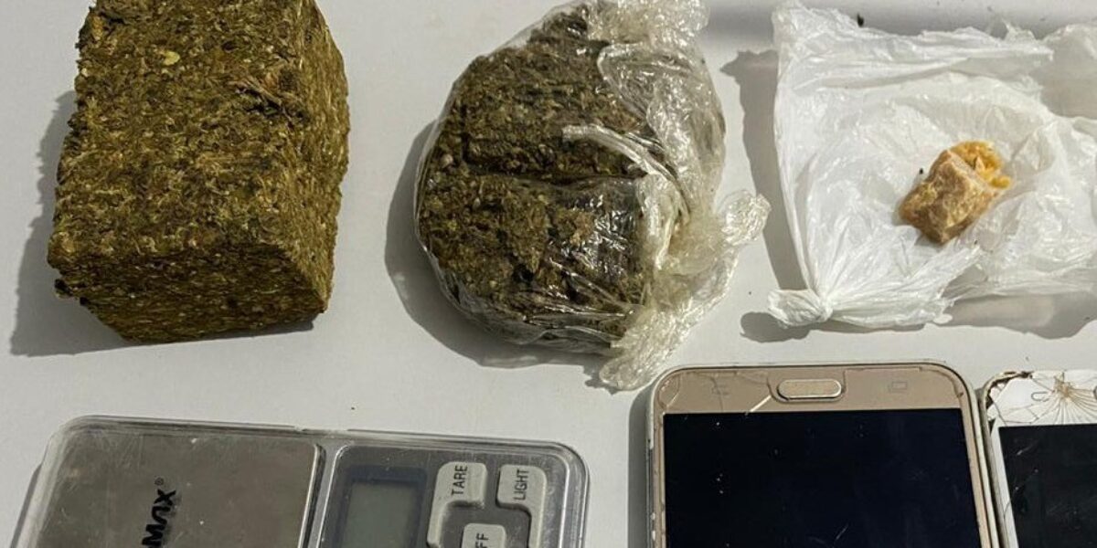 Polícia Civil prende em flagrante suspeito de tráfico de drogas, em Porangatu