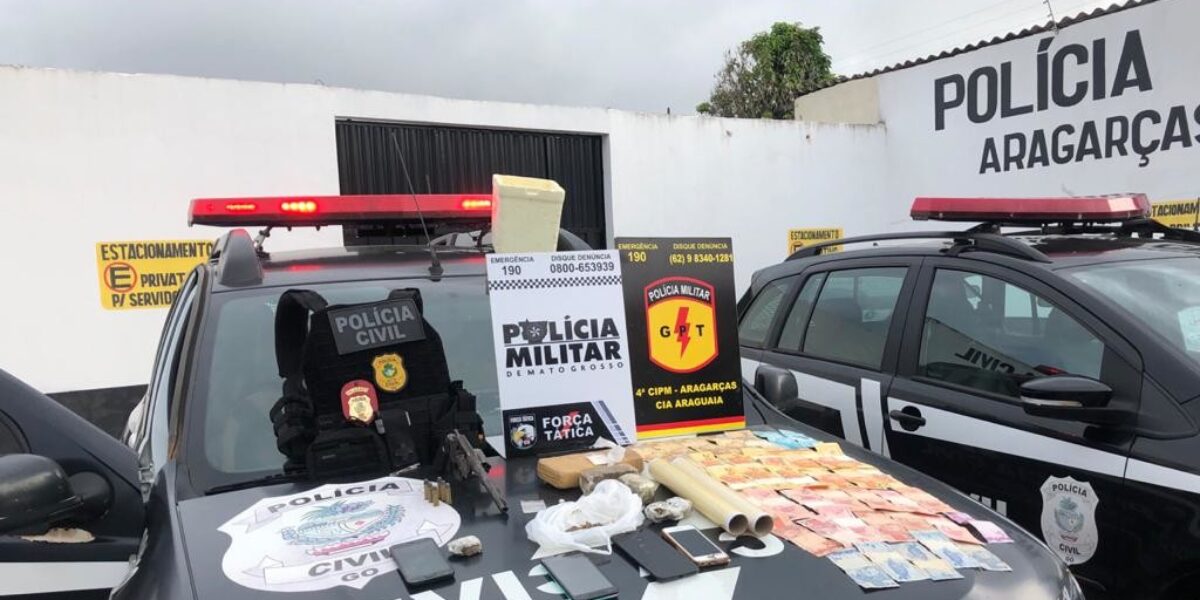 Operação Ponto Final: Polícia Civil cumpre prisões e buscas em Aragarças e Trindade relativas ao tráfico de drogas e homicídios