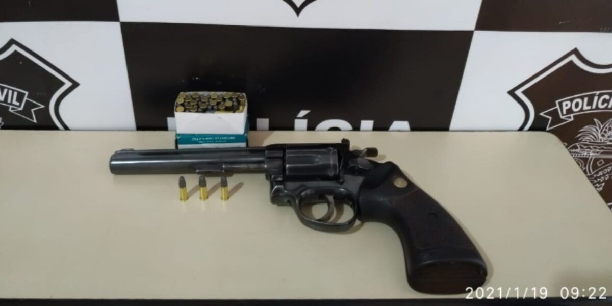 DP de São Simão prende suspeito por posse de arma irregular