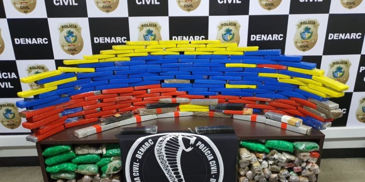 Polícia Civil apreende mais de 200 kg de drogas em Goiânia