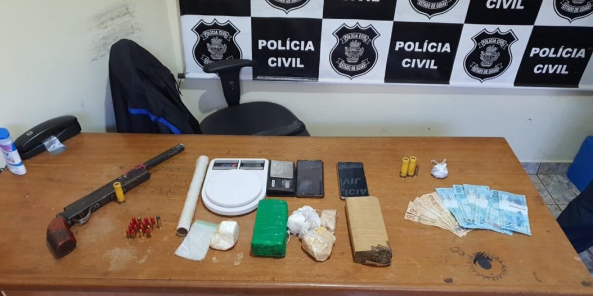 Armas e drogas são apreendidas em operação em Pires do Rio