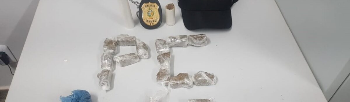 Polícia Civil prende suspeito com meio quilo em maconha em Águas Lindas