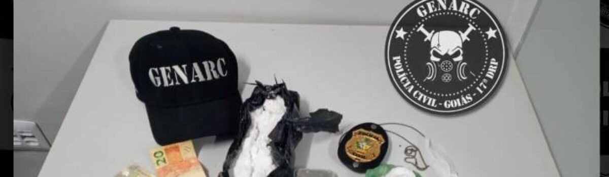 Operação da Polícia Civil apreende cocaína em Águas Lindas