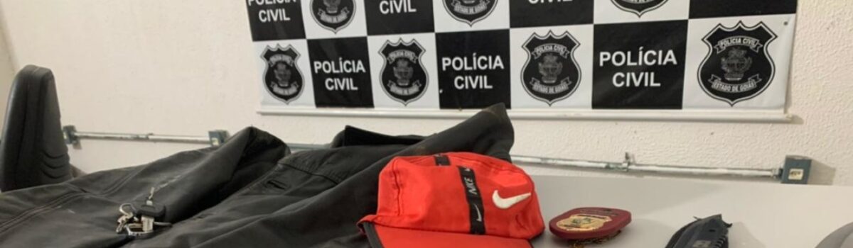 DP de Padre Bernardo prende em flagrante jovem suspeito de esfaquear vítima e subtrair pertences de sua residência