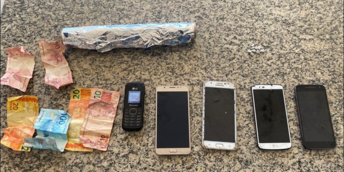 Genarc prende em flagrante três suspeitos de tráfico de drogas e receptação em Porangatu