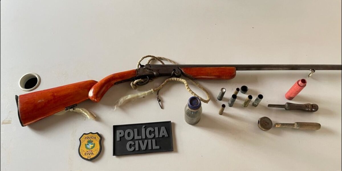 Polícia Civil prende em flagrante suspeito de posse de arma em Rubiataba