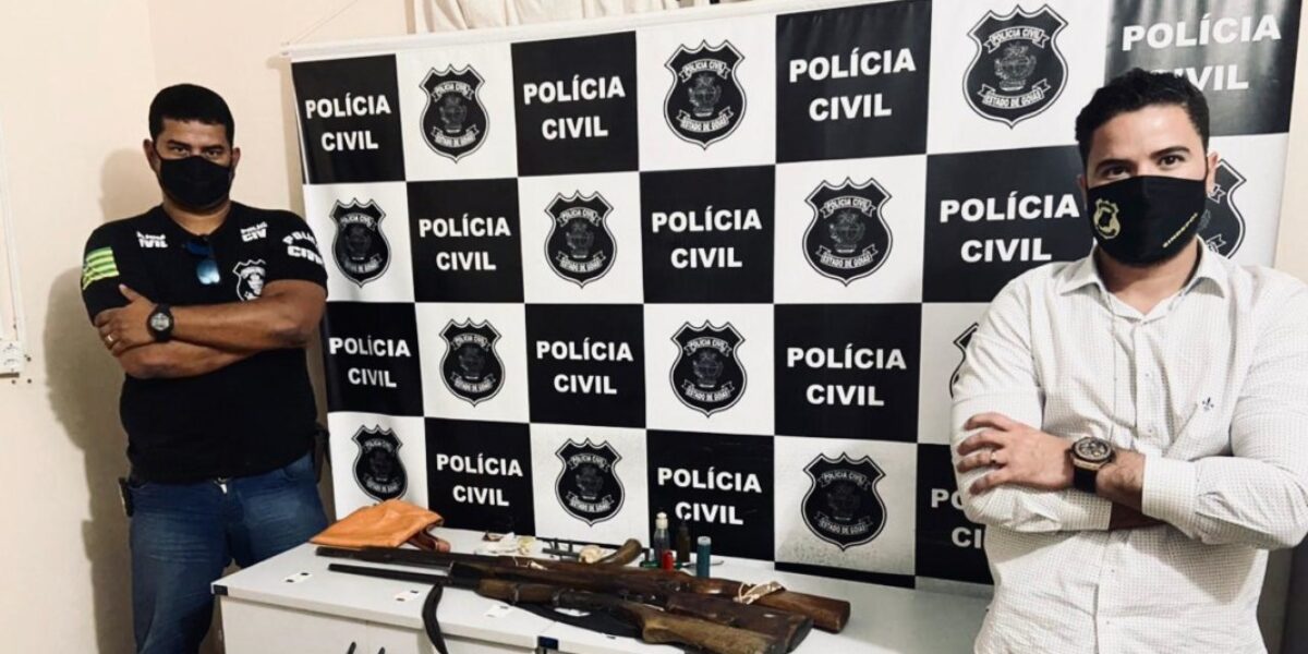 Suspeitos que estariam maltratando idoso em Iaciara são presos em flagrante por posse de arma
