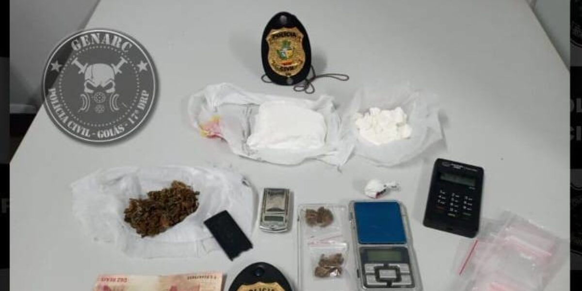 Polícia Civil apreende cocaína e skunk em Águas Lindas; droga é avaliada em R$ 15 mil