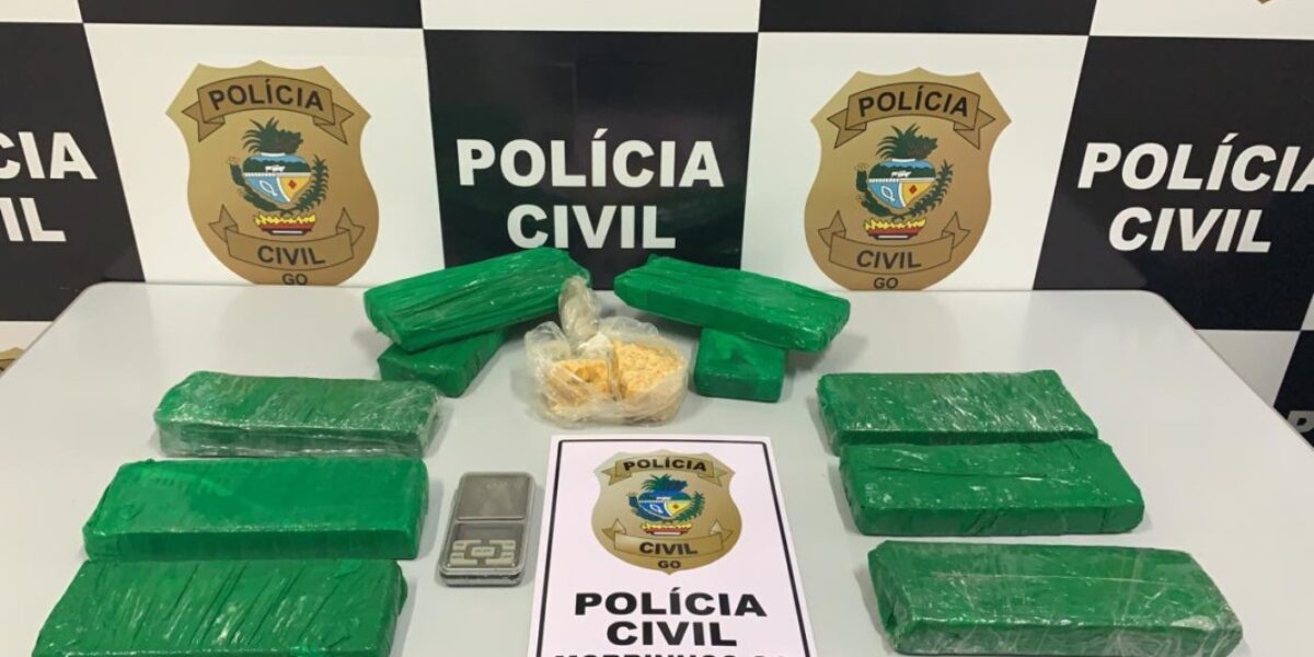 Polícia Civil prende suspeito de tráfico de drogas em Morrinhos