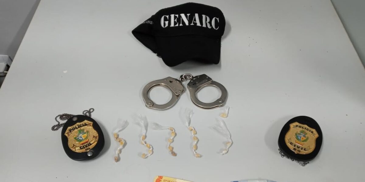 PC prende suspeito de tráfico de drogas em Águas Lindas