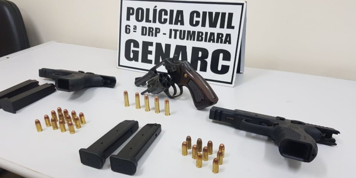 Homem de 64 anos é preso com armas de fogo em Itumbiara