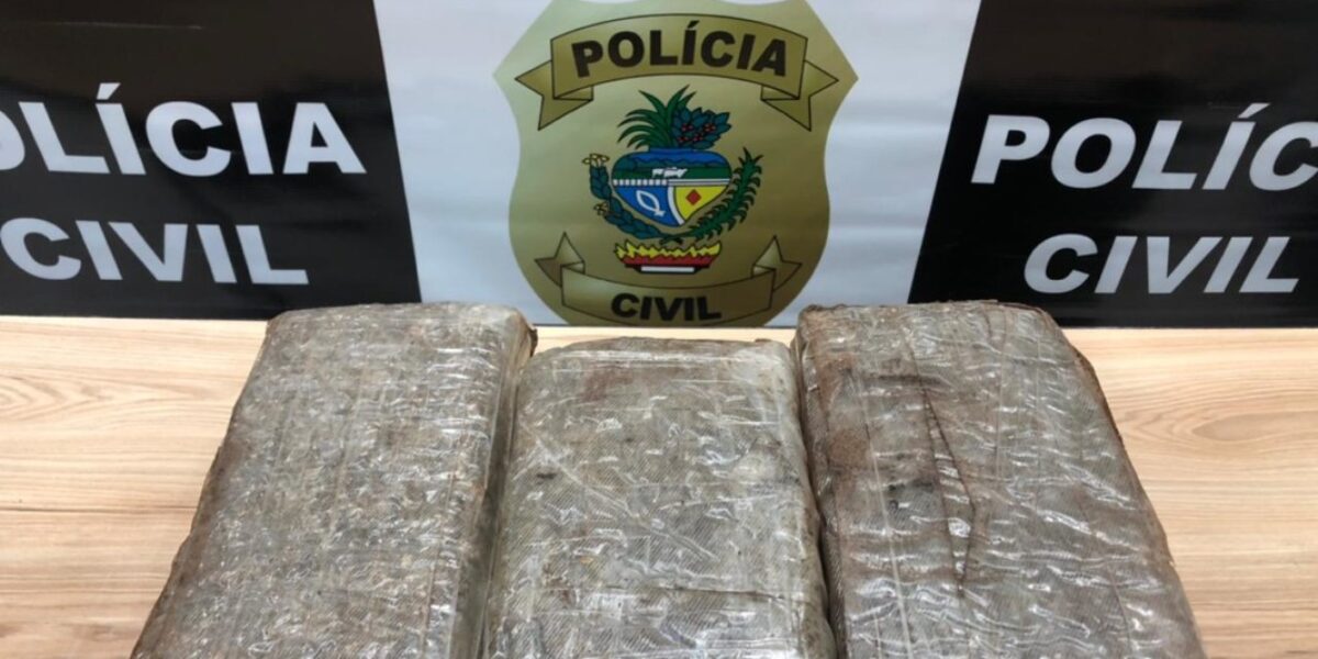 Homem é preso na rodoviária de Caldas Novas com mais de 5 quilos de maconha
