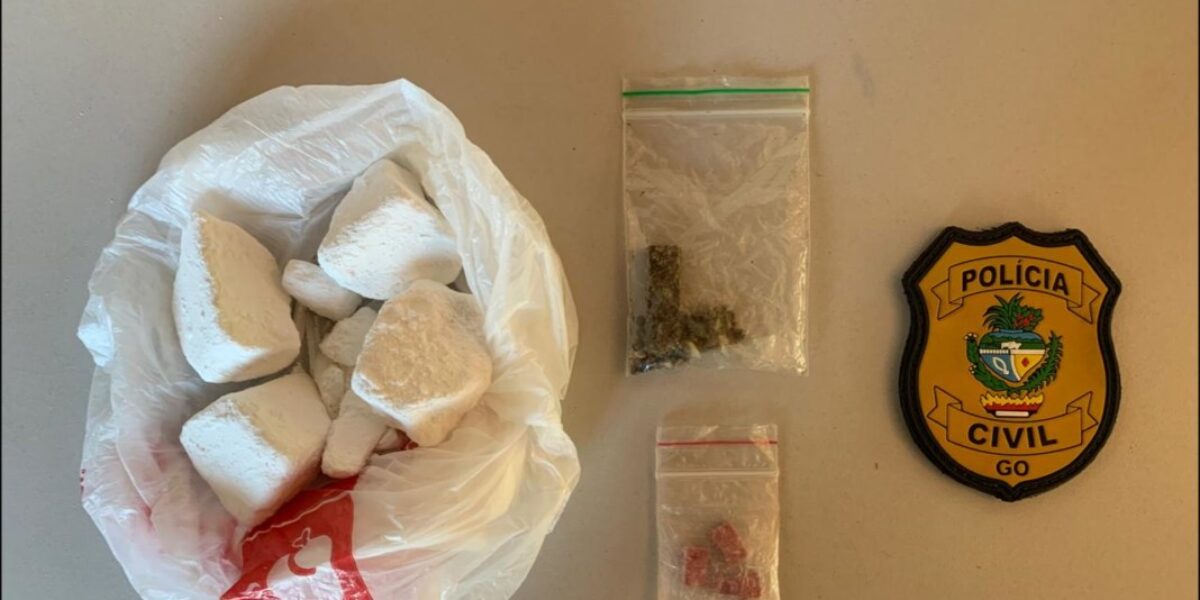 Jovem é preso por tráfico de drogas em Rubiataba