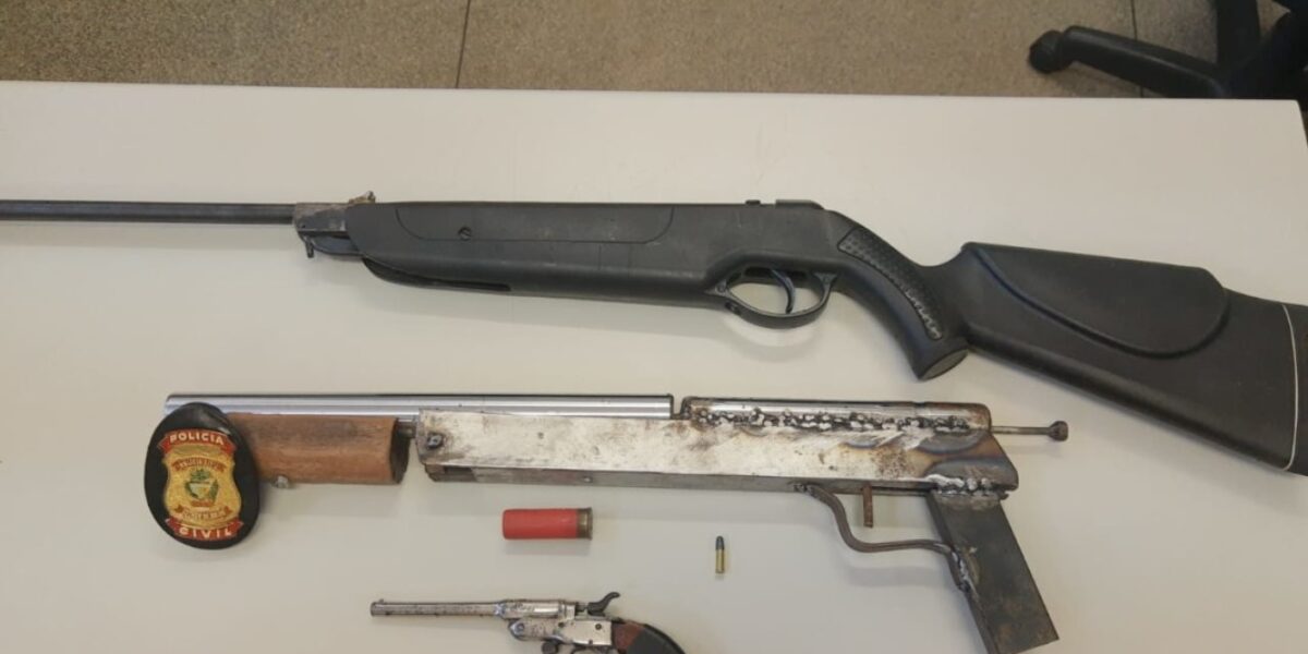 Investigado por homicídio é preso por posse ilegal de arma em Novo Gama
